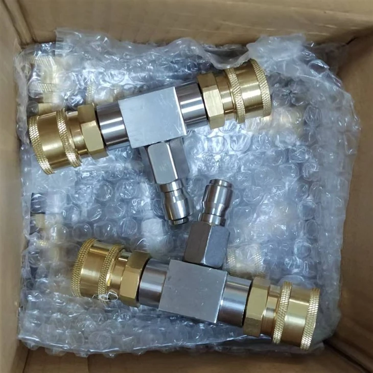 Air Compressor 304 Stainless Steel 3/8 T-shaped Quick Connect Tee Fitting high quality